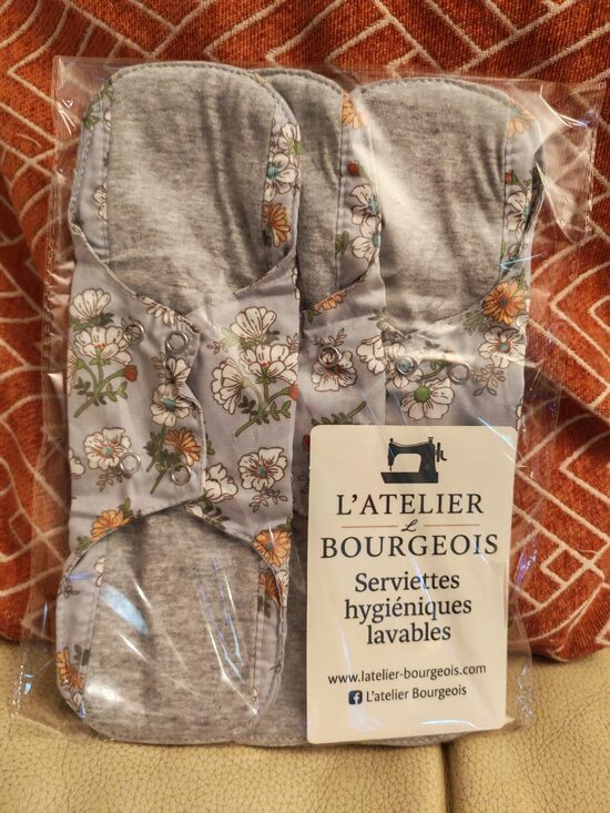 Serviettes hygiéniques lavables